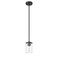 Z-Lite Thayer Pendant, 1-Light, 4.75 In.W x 7.5 In.H, Matte Black/Clear 742MP-MB - alternate 4